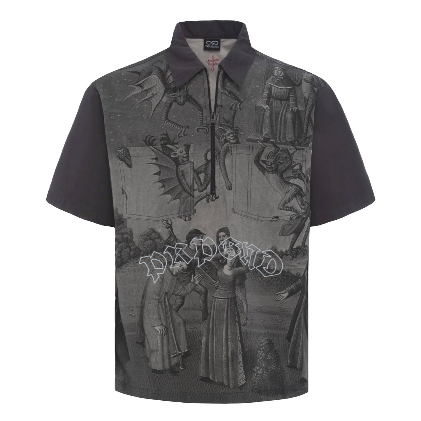 Capital Halfzip Shirt Black