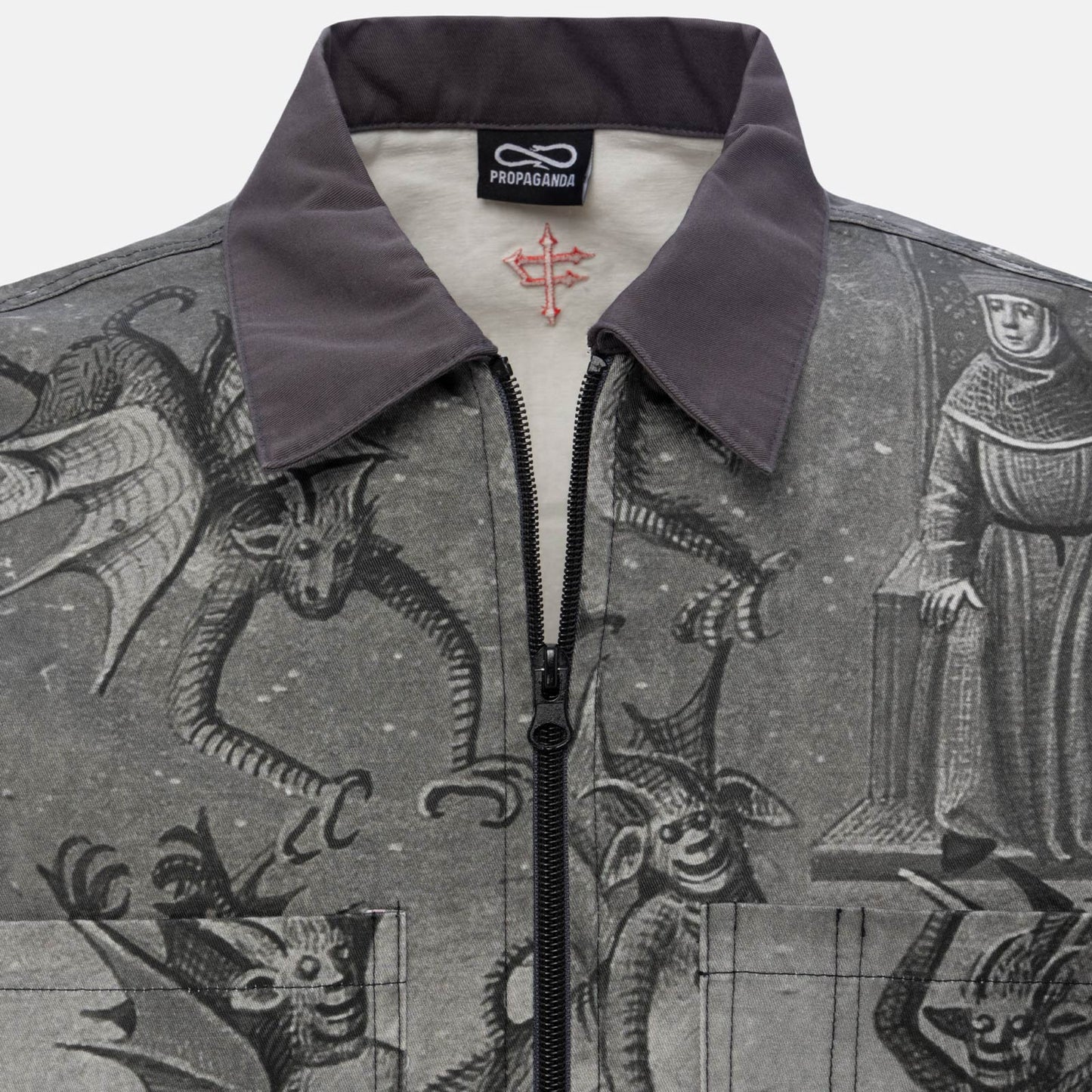 Capital Halfzip Shirt Black