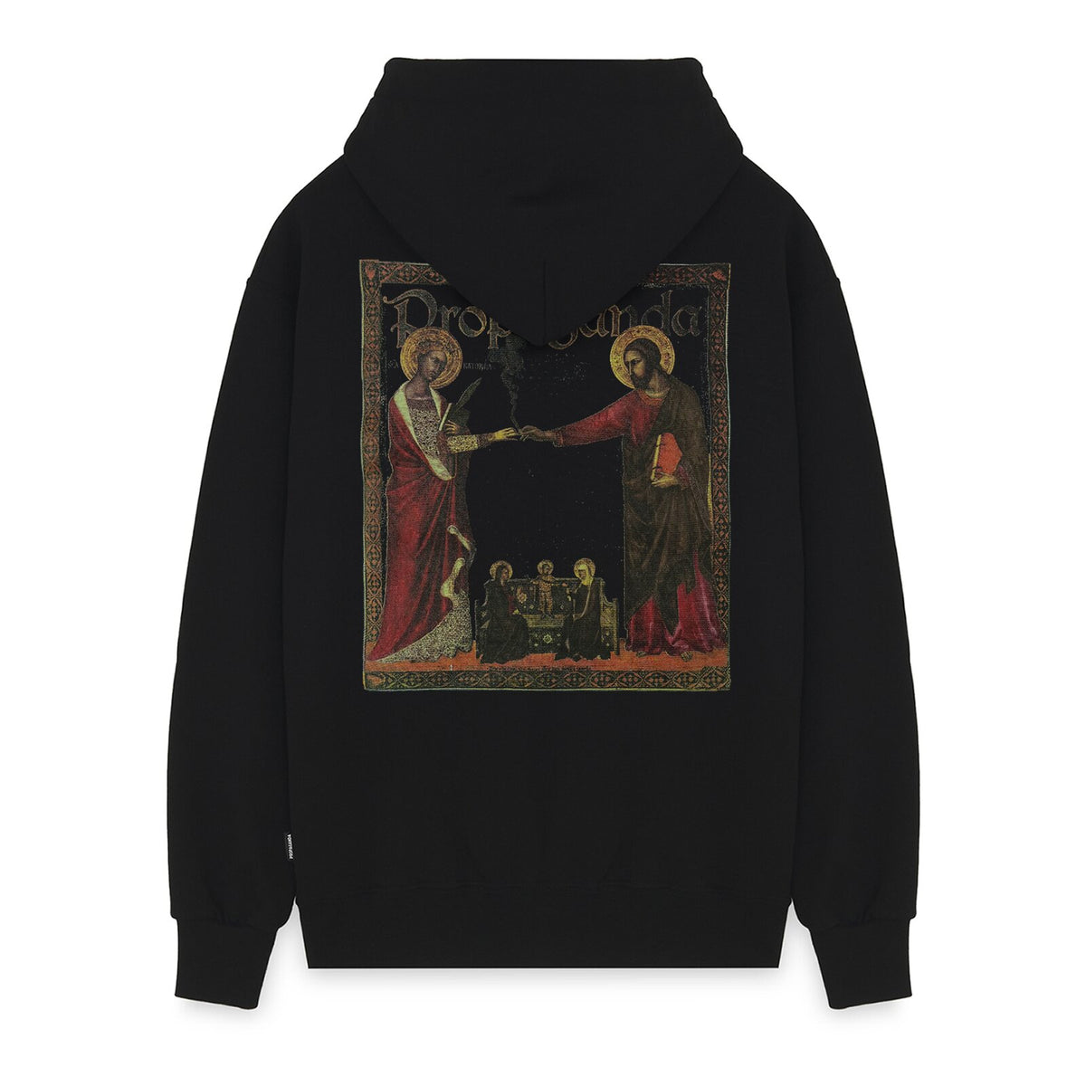 Propaganda Dutchie Hoodie Black vista retro - Raf Sneakers Trieste
