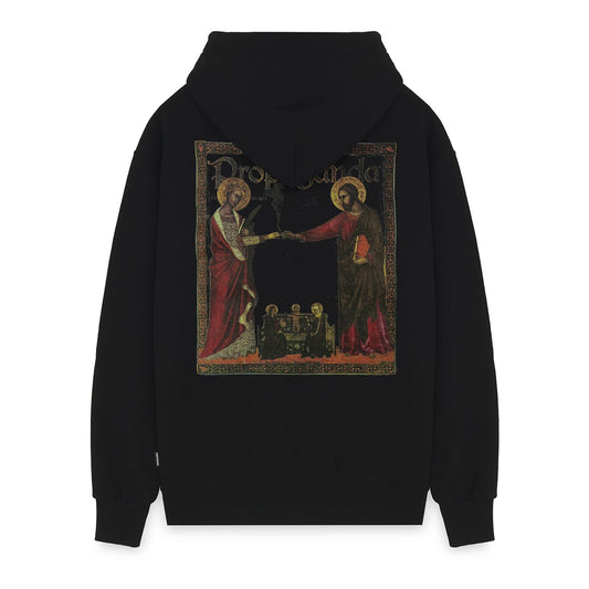 Propaganda Dutchie Hoodie Black vista retro - Raf Sneakers Trieste