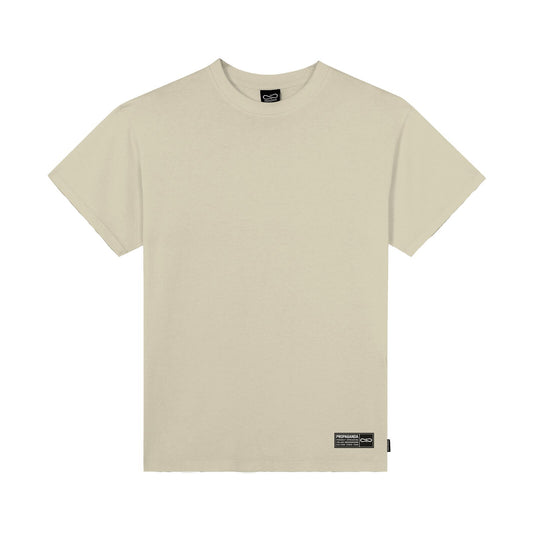 Label Bicolor Tee Oyster