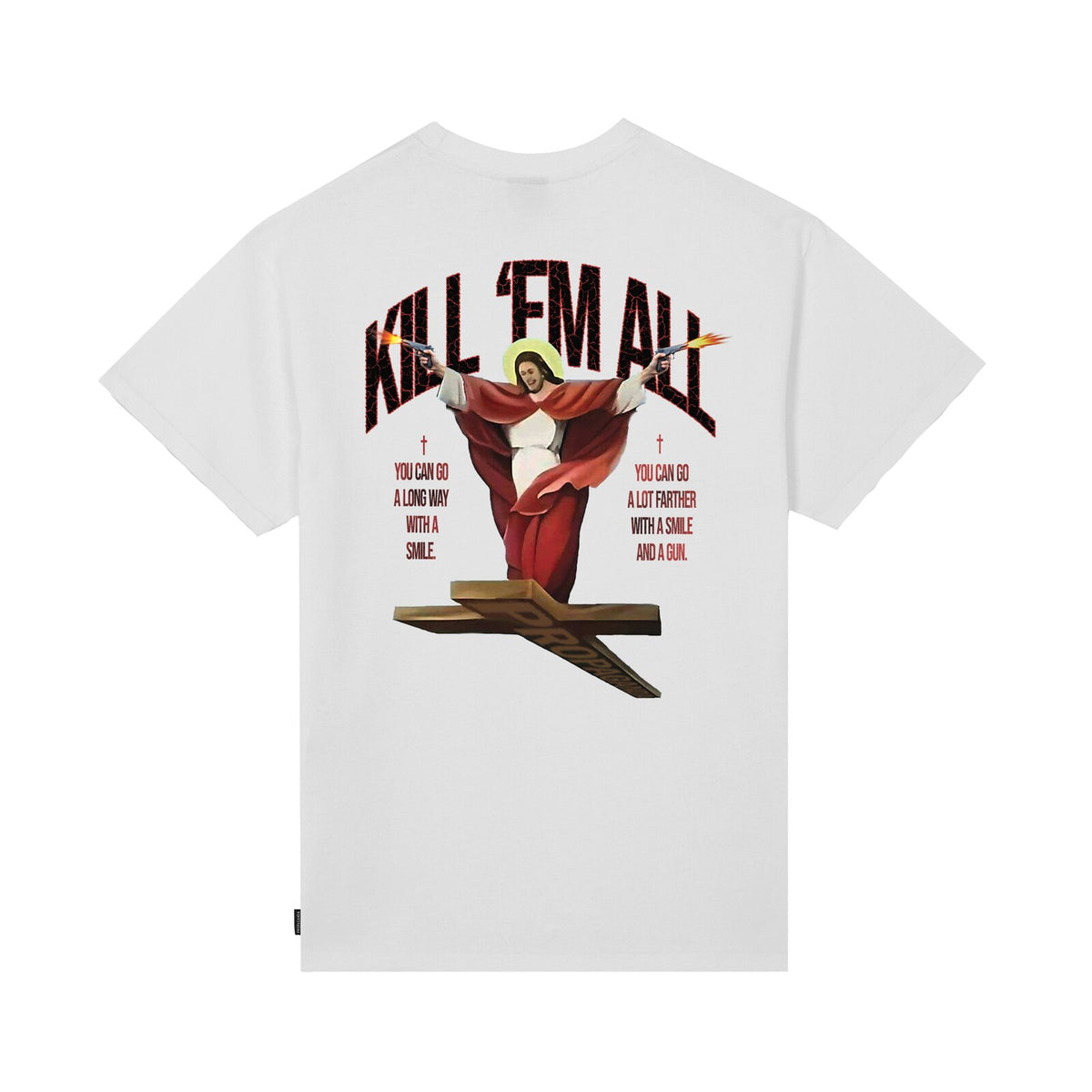 Smile Tee White Streetwear - T-Shirt | Raf Sneakers Trieste