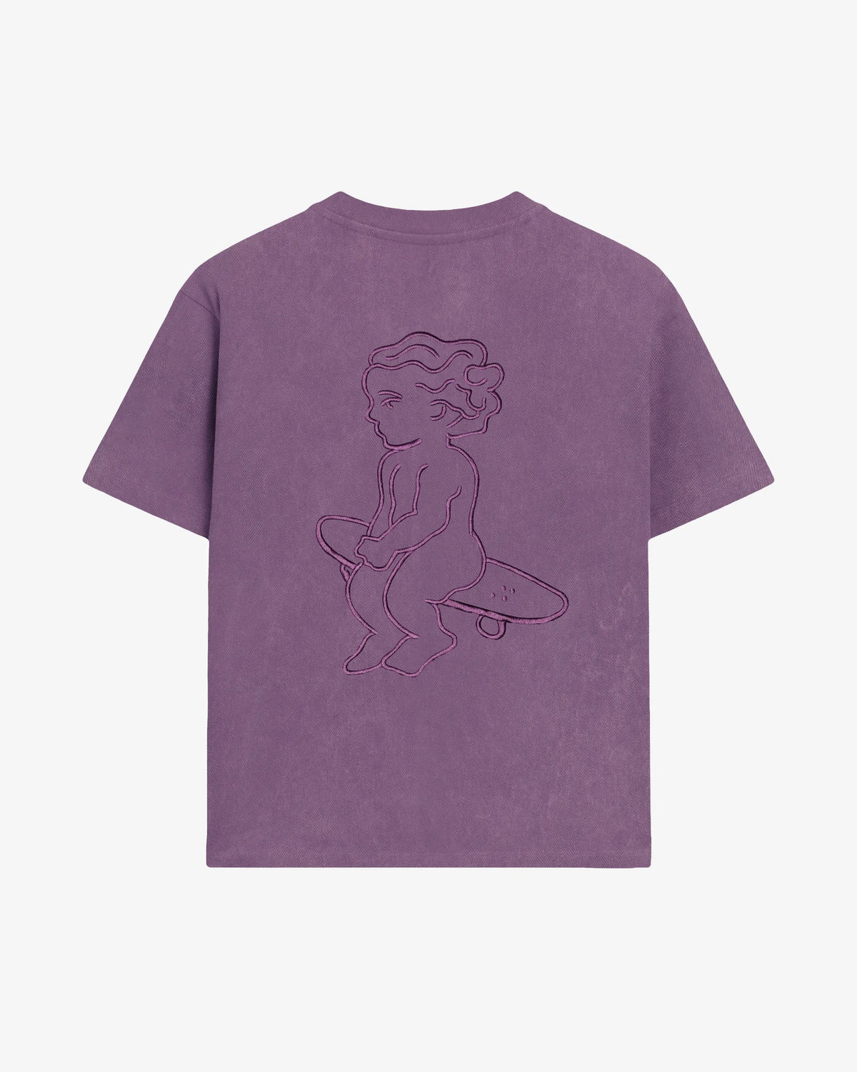 Big IKON Washed T-Shirt Acai Washed Purple - Abbigliamento | Raf Sneakers Trieste