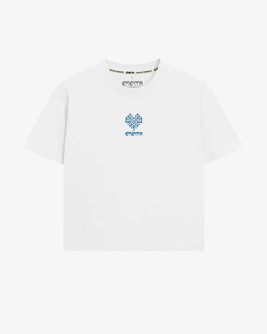 Ementa Vitrals SS White Blue dettaglio grafica - Raf Sneakers Trieste