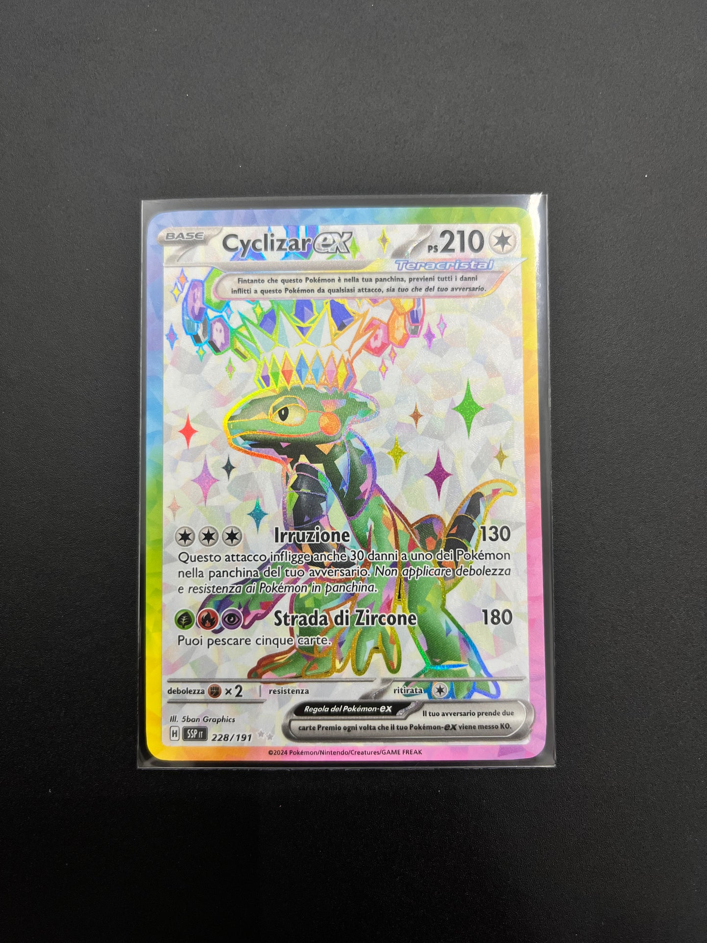 Pokemon Cyclizar ex 228/191 SSP IT Mint