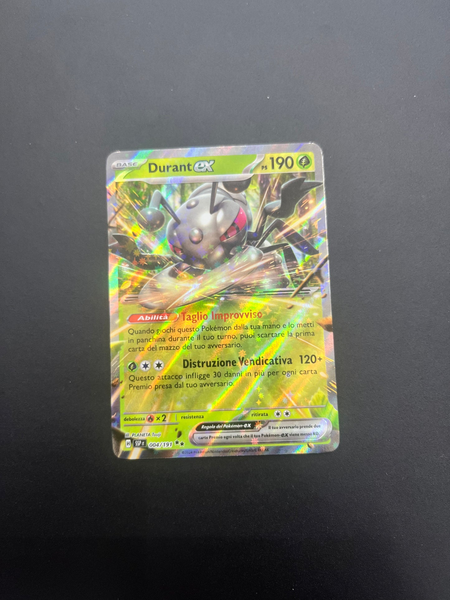 Pokemon Durant ex 004/191 SSP IT Mint