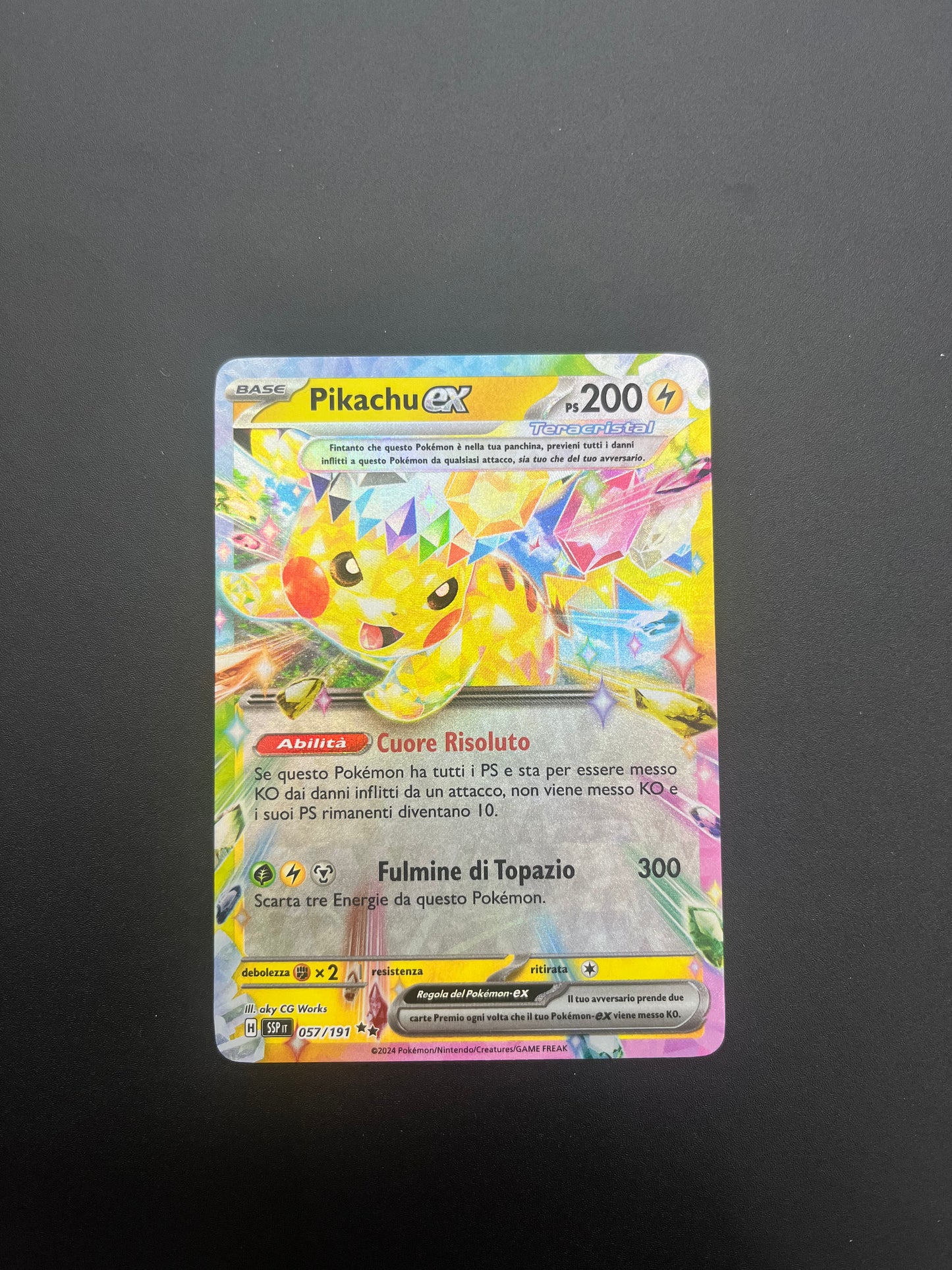 Pokemon Pikachu ex 057/191 SSP IT Mint
