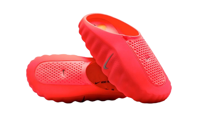 Nike Mind 001 Slide Solar Red Vista Laterale - Raf Sneakers Trieste