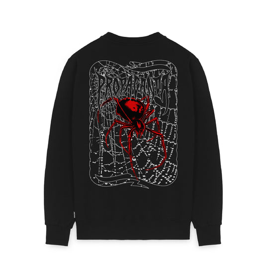 Ribs Spider Crewneck Black
