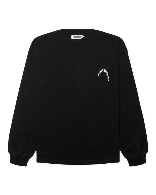 WBBeam LS Warp Tee Black logo manica - Raf Sneakers Trieste