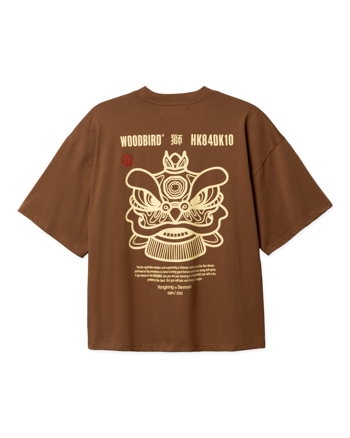 WoodBird WBBeam Lion Tee Mid Brown - T-Shirt Streetwear | Raf Sneakers Trieste