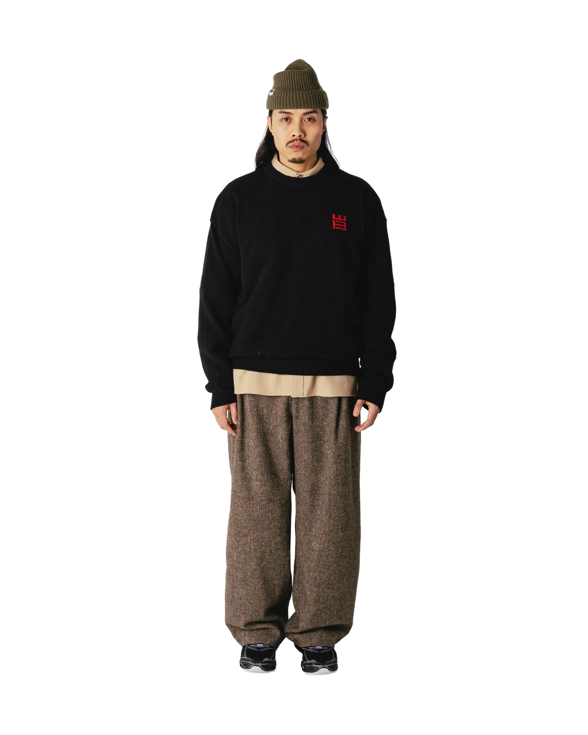 WBKurt Kiosk Crew Black dettaglio logo sul petto - Raf Sneakers Trieste