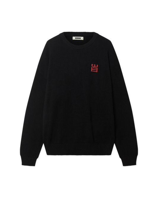 WBKurt Kiosk Crew Black grafica a maglia sul retro - Raf Sneakers Trieste