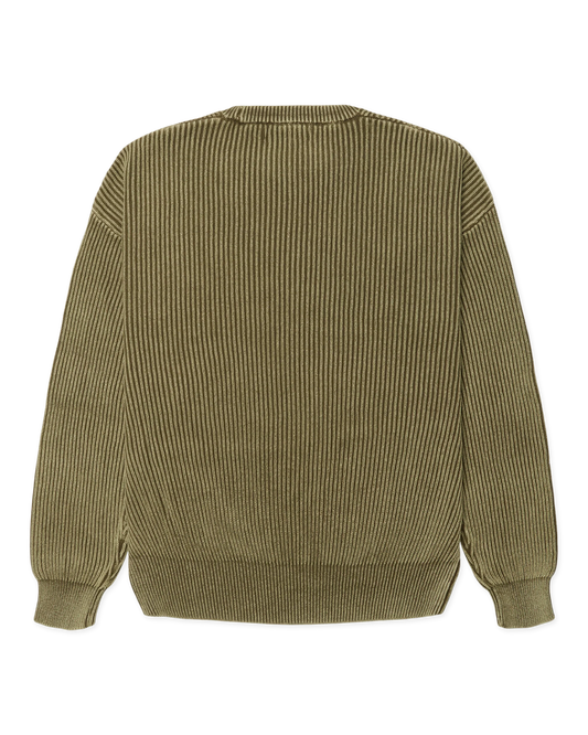 WBSake Washed Crew dettaglio maglia costine - Raf Sneakers Trieste