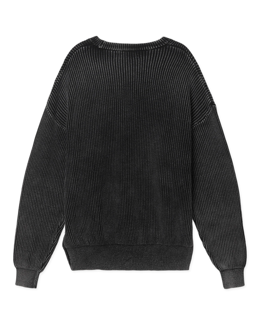 WBSake Washed Crew dettaglio maglia costine - Raf Sneakers Trieste