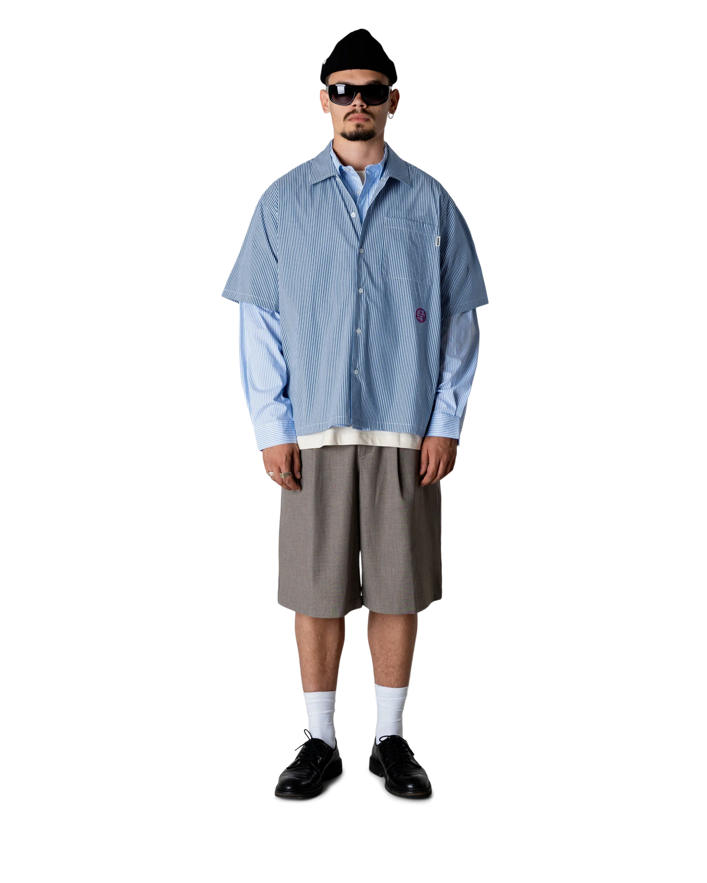 WBWang Stripe EMB Shirt
