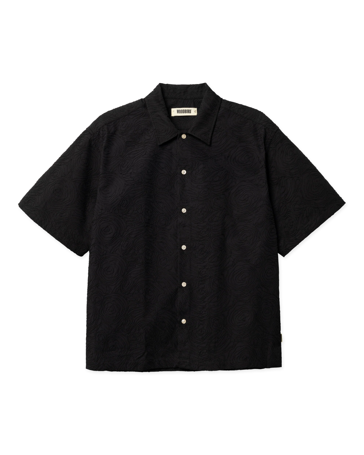 WoodBird WBWang Embroidery Shirt Black - Camicia con Ricamo | Raf Sneakers Trieste