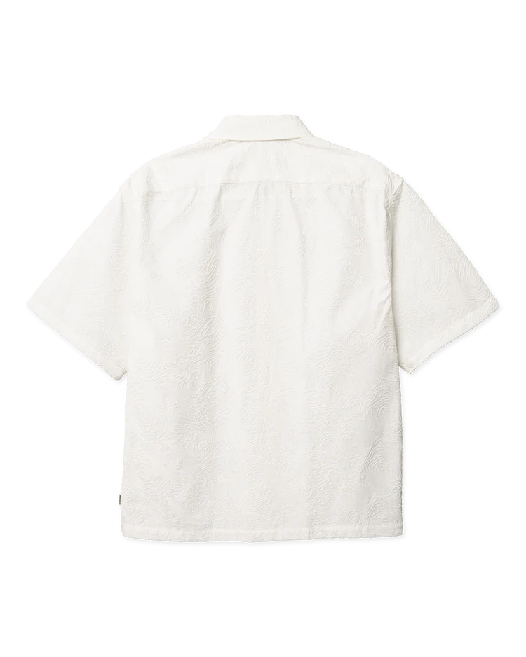 WoodBird WBWang Embroidery Shirt White Vista Frontale - Raf Sneakers Trieste