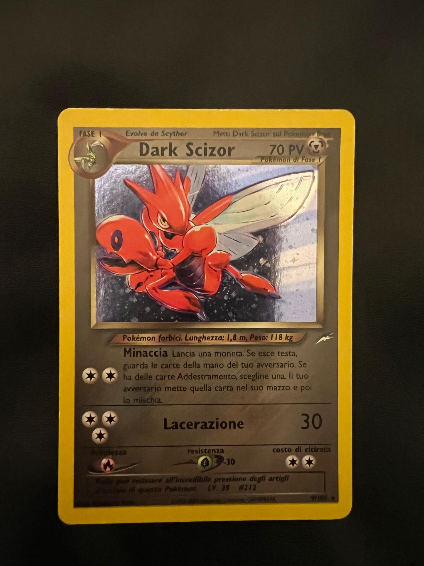 Pokemon Dark Scizor (NDE 9) IT
