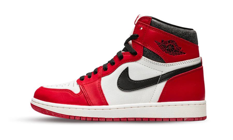 Air jordan 1 retro high red white black sales