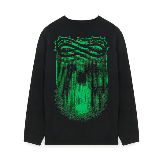 Ribs Crown Jacquard Sweater