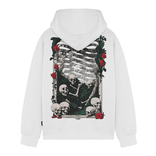 Propaganda Ribs Blossom Hoodie White FW26 - Raf Sneakers Trieste