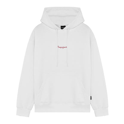 Propaganda Ribs Blossom Hoodie White vista retro - Raf Sneakers Trieste