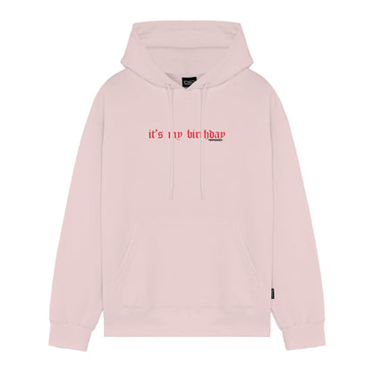 Propaganda Party Hoodie Pink vista retro - Raf Sneakers Trieste
