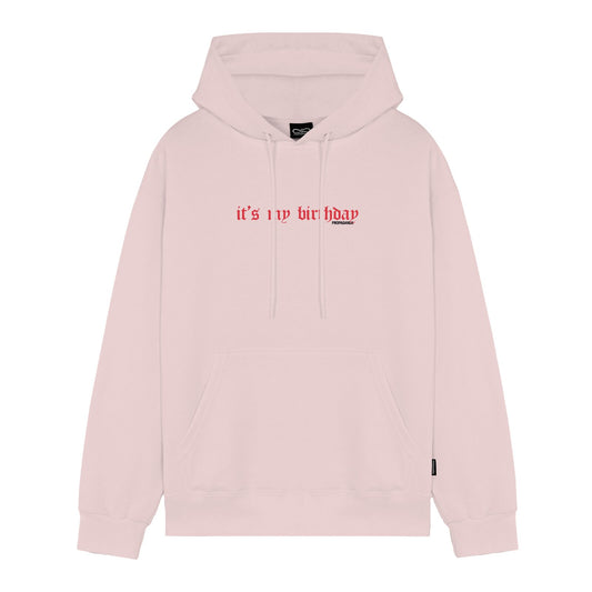 Propaganda Party Hoodie Pink vista retro - Raf Sneakers Trieste