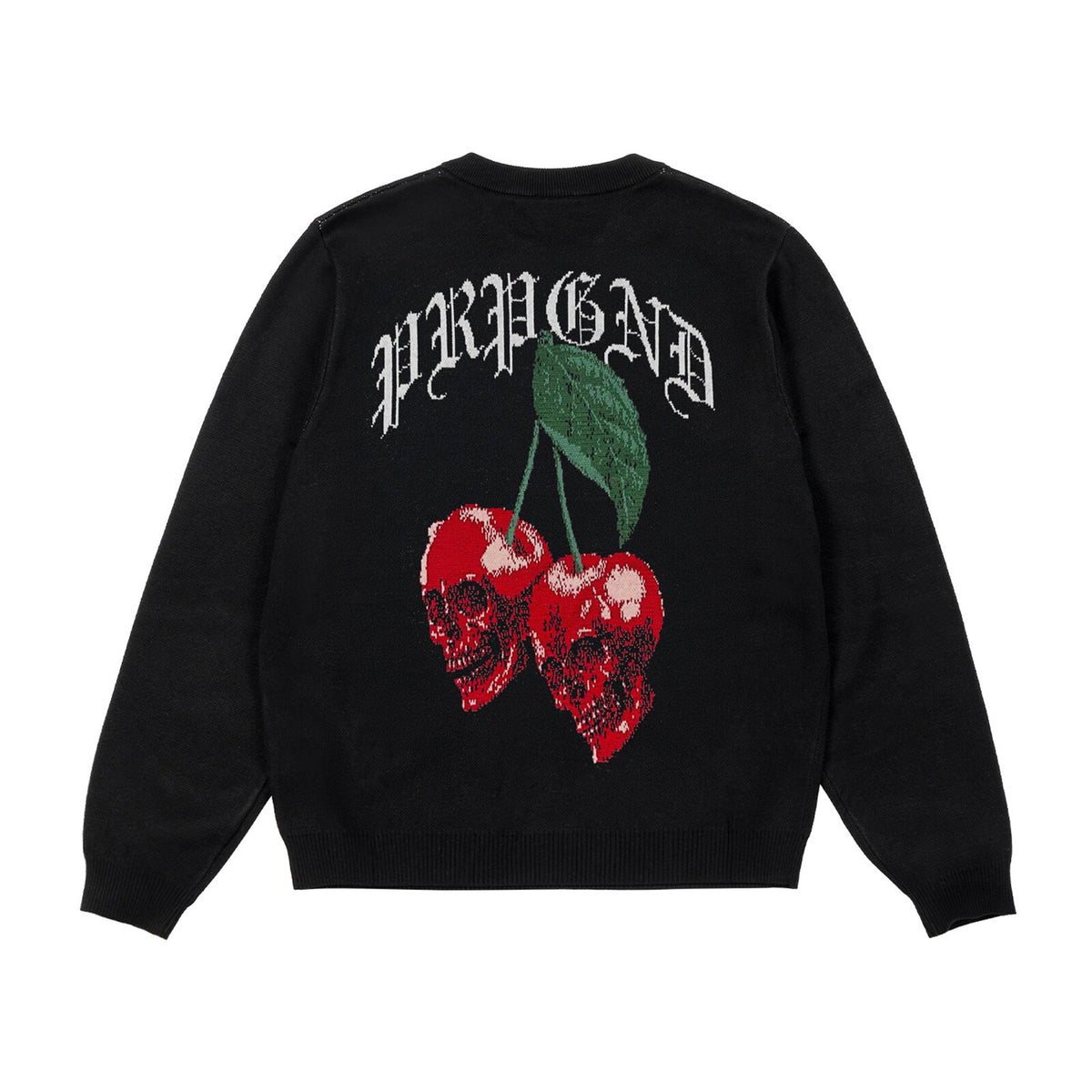 Propaganda Cherry Sweater Black