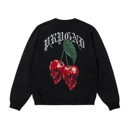 Propaganda Cherry Sweater Black
