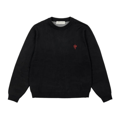 Propaganda Cherry Sweater Black