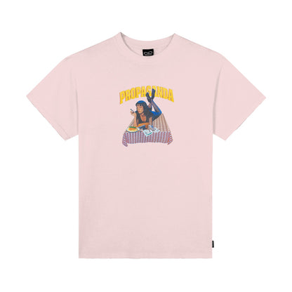 Propaganda Fiction Tee Pink FW26 - Raf Sneakers Trieste