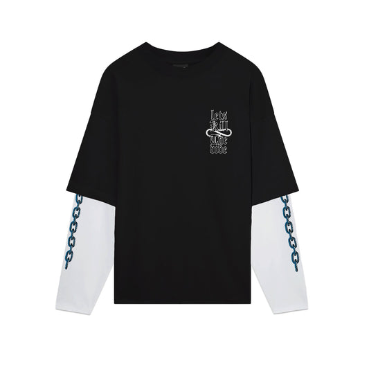 Propaganda Let's Kill Longsleeve Tee Black vista retro - Raf Sneakers Trieste