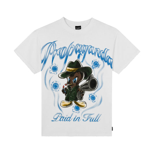 Propaganda Tweet Tee White FW26 - Raf Sneakers Trieste
