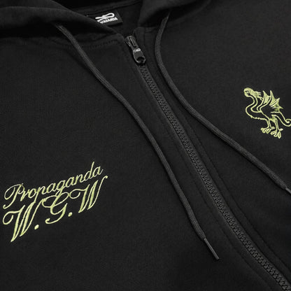 Whisper Zip Hoodie Black Vista Retro - Raf Sneakers Trieste