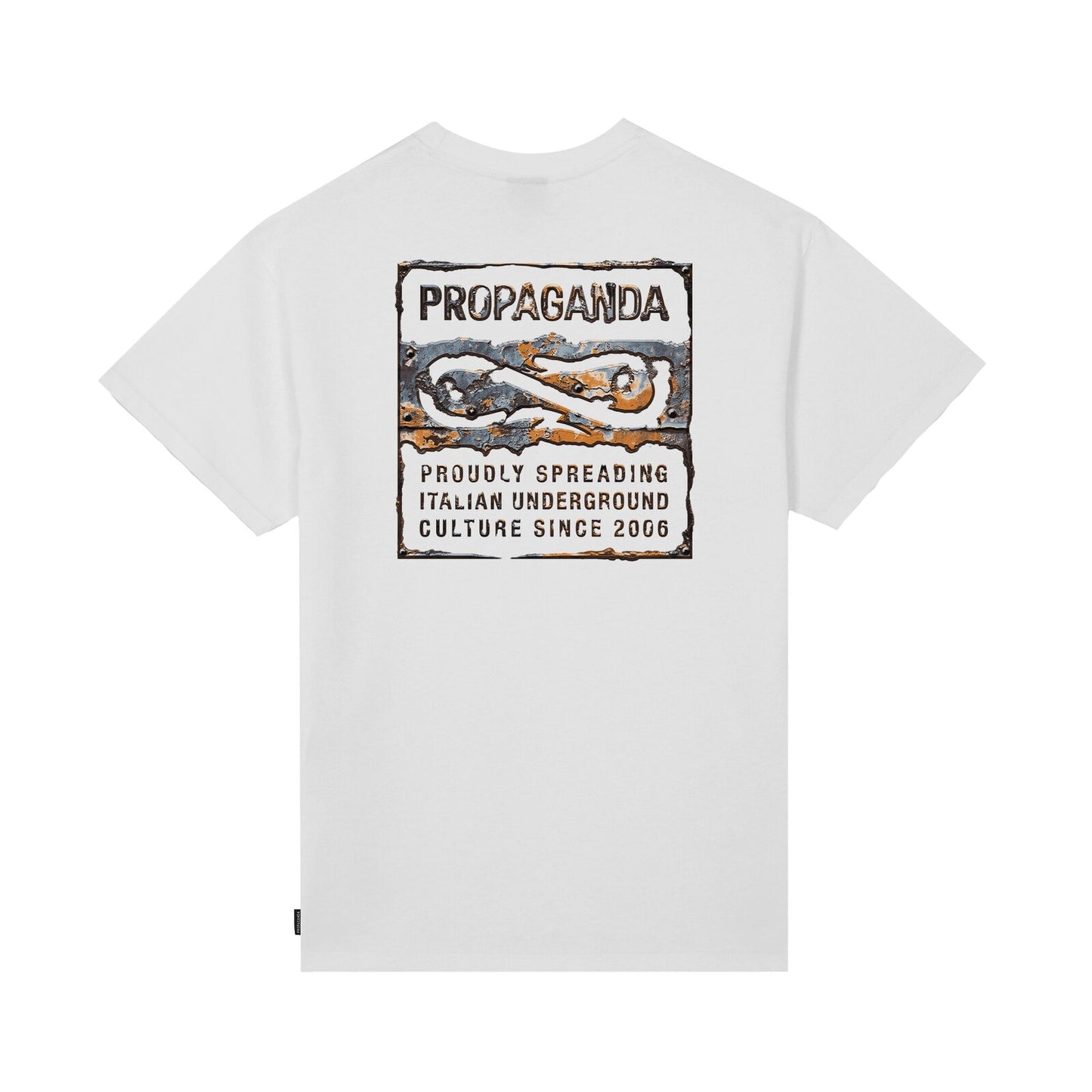 Label Rust Tee White