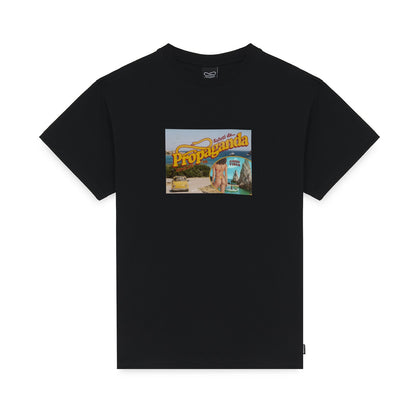Postcard Tee Black Streetwear - T-Shirt | Raf Sneakers Trieste
