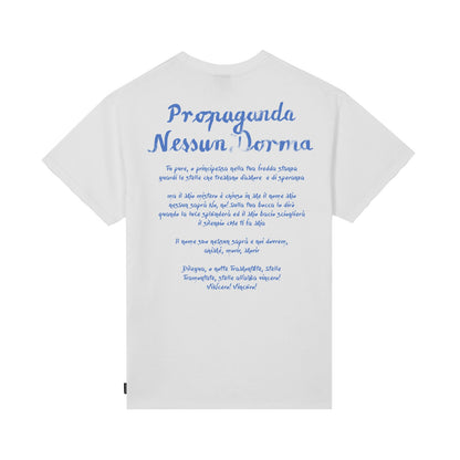 Nessun Dorma Tee White Vista Retro - Raf Sneakers Trieste