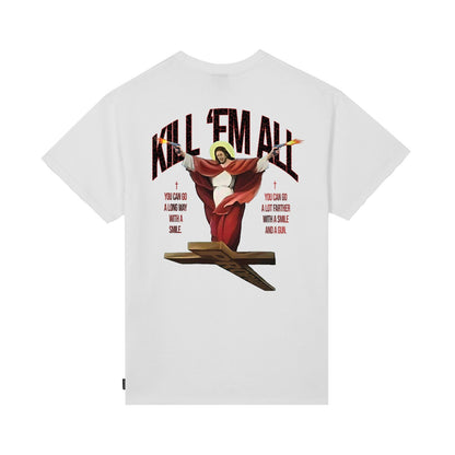 Smile Tee White Streetwear - T-Shirt | Raf Sneakers Trieste