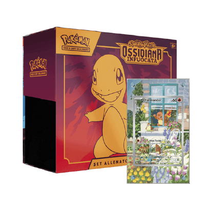 Pokemon Set Allenatore Ossidiana Infuocata Vista Retro - Raf Sneakers Trieste