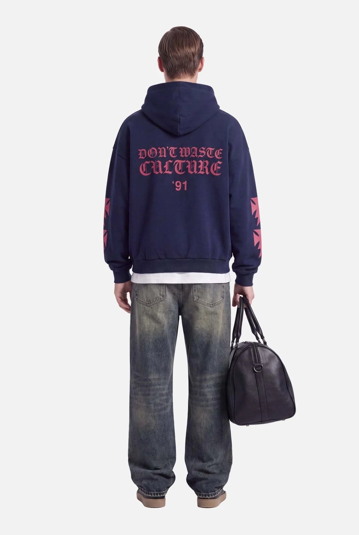 Don't Waste Culture Arina Navy Blue dettaglio grafica fulmine - Raf Sneakers Trieste