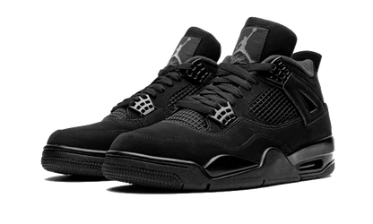 Air Jordan 4 Black Cat Vista Laterale - Raf Sneakers Trieste