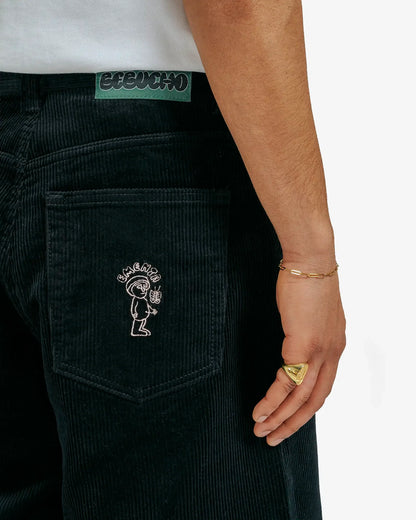 Bebucho Corduroy Shorts Black Dettaglio 2 - Raf Sneakers Trieste