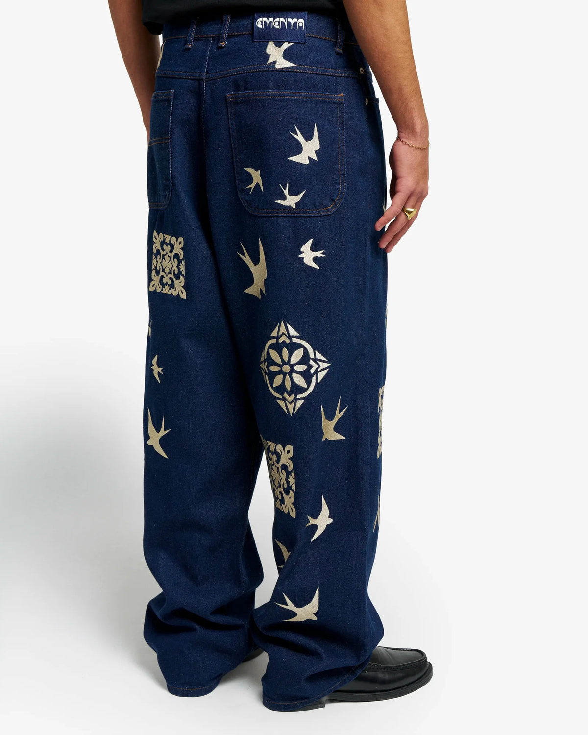 Ementa Bonga Lisa Denim Pants vista retro - Raf Sneakers Trieste