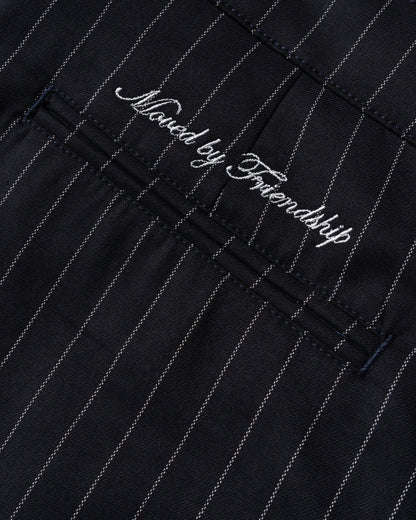 Ementa Papoite Suit Pants Navy Stripe vista retro - Raf Sneakers Trieste