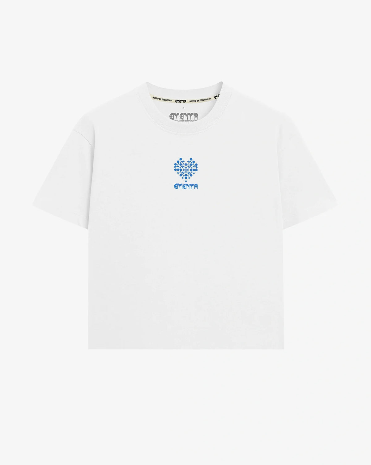 Ementa Vitrals SS White Blue dettaglio grafica - Raf Sneakers Trieste