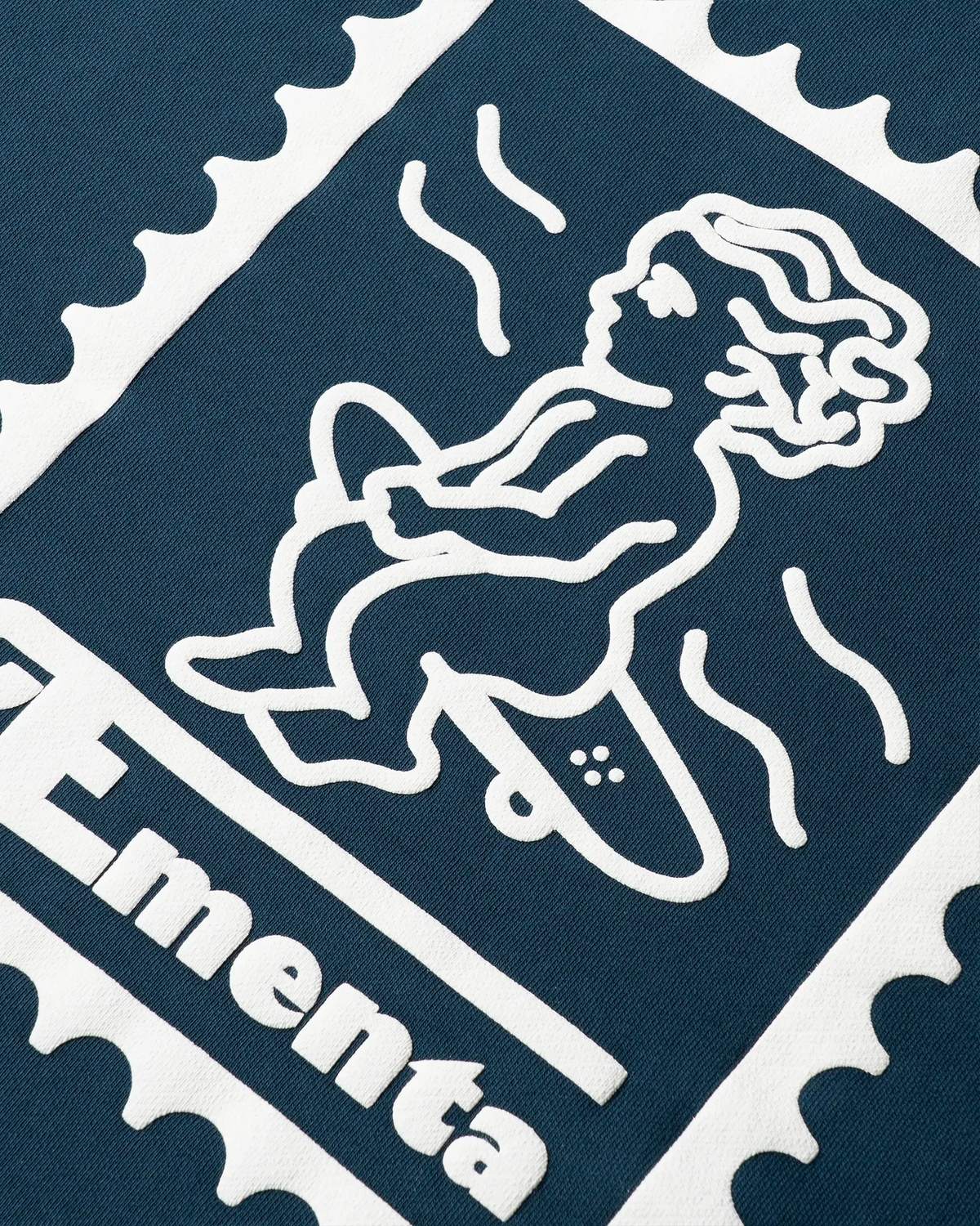 Ementa Ikon Stamp Embossed Hoodie Off White vista retro - Raf Sneakers Trieste