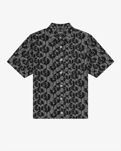 Ementa Dots Pattern Shirt Black - fronte