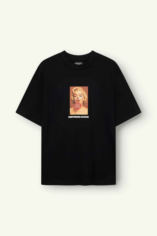 Don't Waste Culture Arloi Black T-Shirt - Raf Sneakers Trieste
